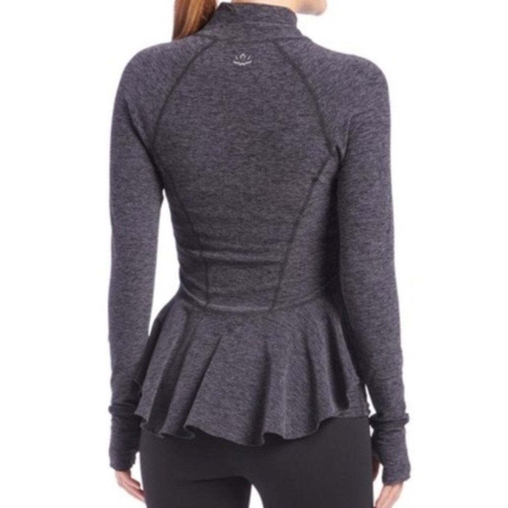 Beyond Yoga Peplum Zip Up